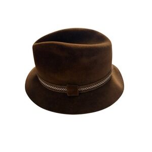 Vintage Knox New York Men's top hat Fedora Brown